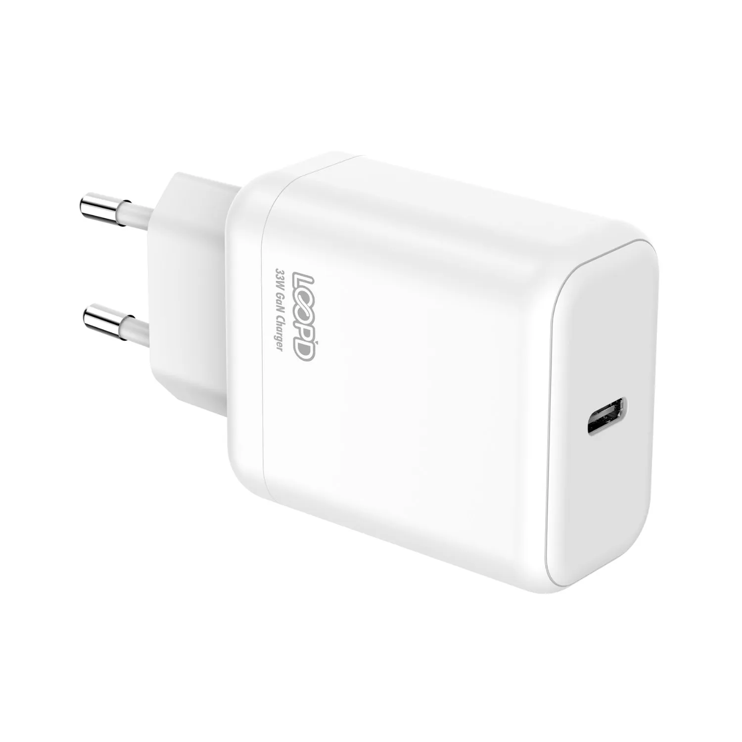 Loopd 1 Port PD Wall Charger 30W – White