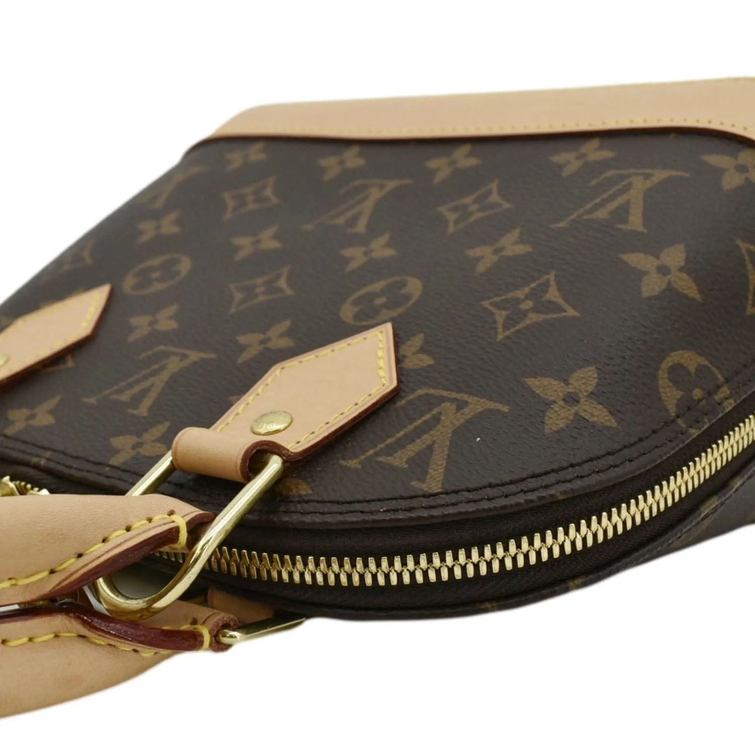 LOUIS VUITTON  Alma BB Monogram Canvas Crossbody Bag Brown