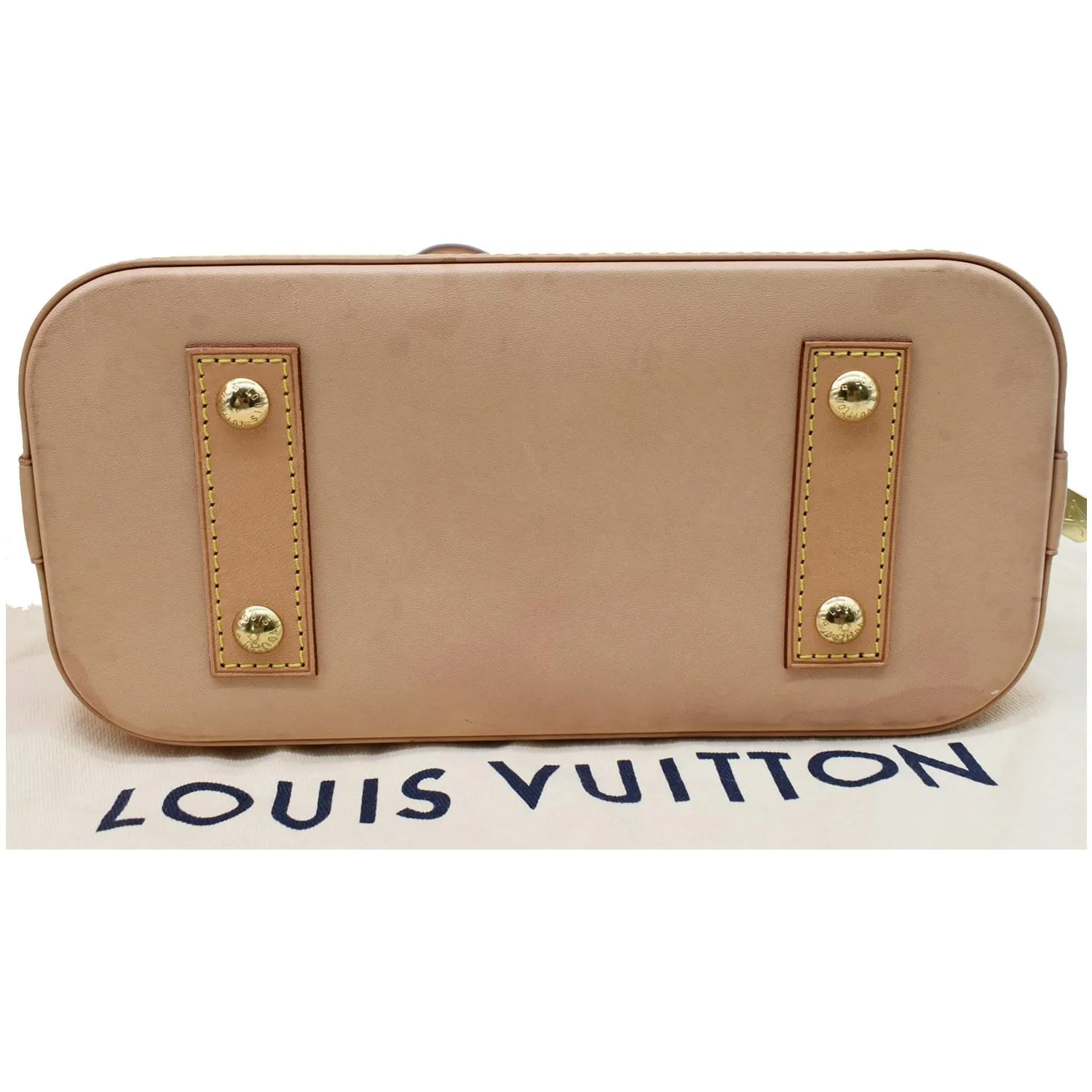 LOUIS VUITTON Alma BB Monogram Canvas Satchel Crossbody Bag Brown