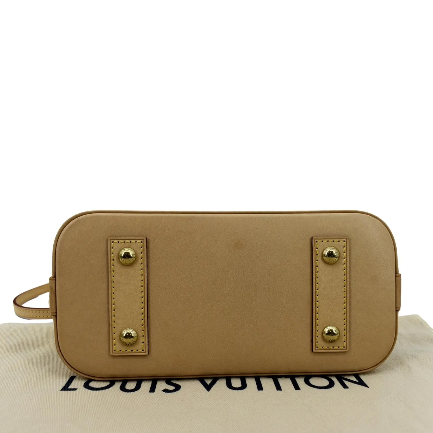 LOUIS VUITTON Alma BB Monogram Canvas Satchel Crossbody Bag Brown