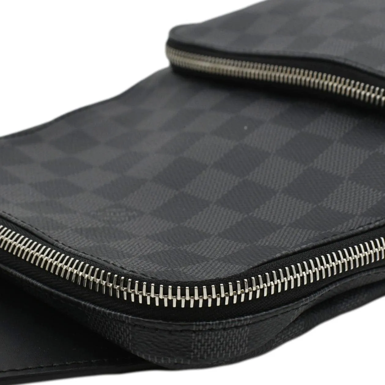 LOUIS VUITTON Avenue Sling Damier Graphite Backpack Bag Black