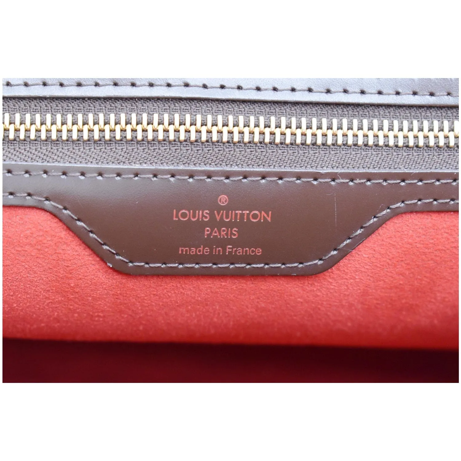 LOUIS VUITTON Bergamo GM Damier Ebene Shoulder Bag Brown