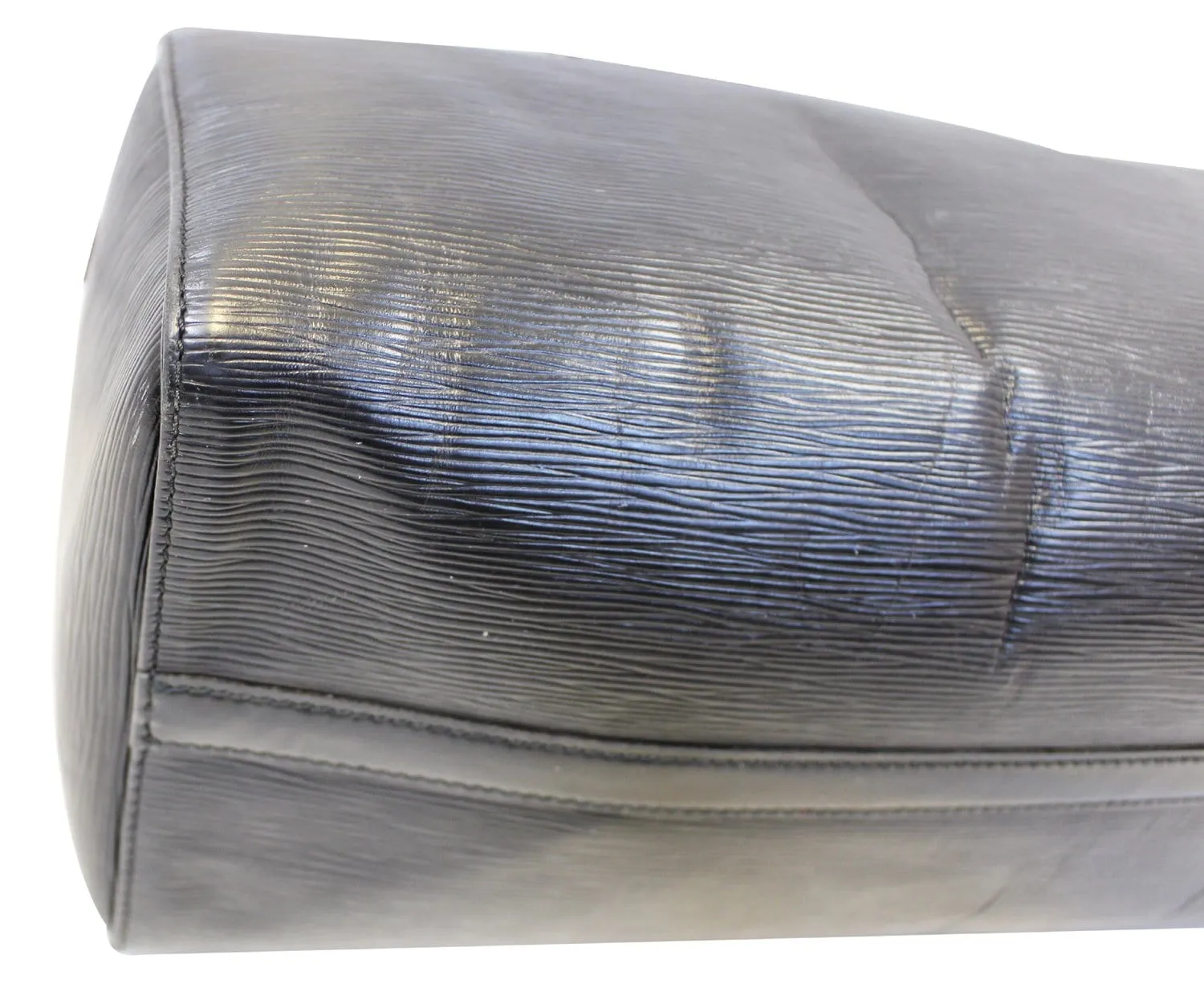 LOUIS VUITTON Black Epi Leather Speedy 35 Satchel Bag