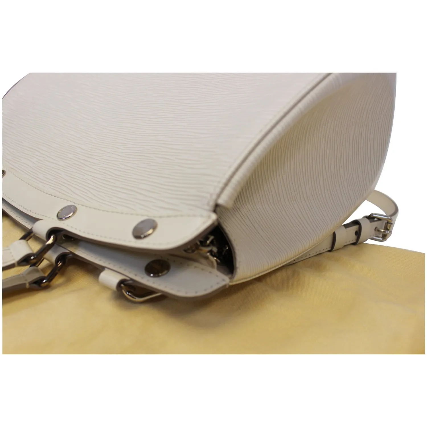 LOUIS VUITTON Brea MM Epi Leather Satchel Shoulder Bag Ivory
