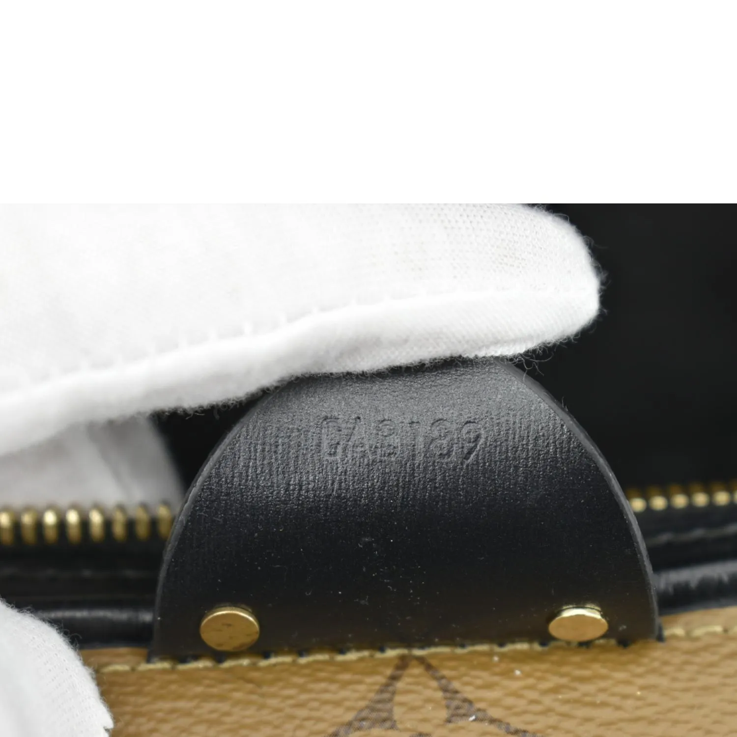 LOUIS VUITTON Cannes Reverse Monogram Canvas Satchel Bag Brown