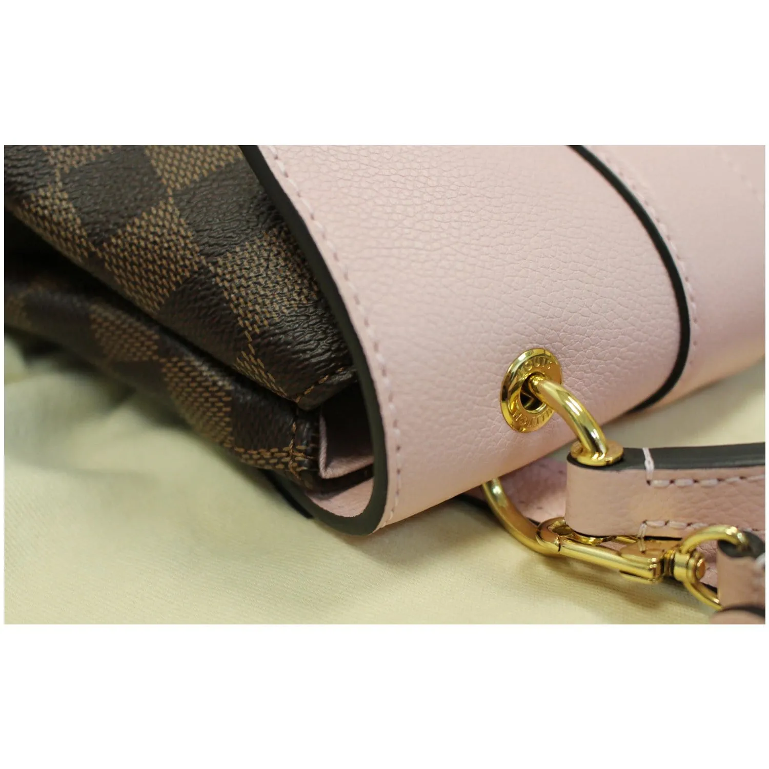 LOUIS VUITTON Clapton Damier Ebene Backpack Bag Magnolia