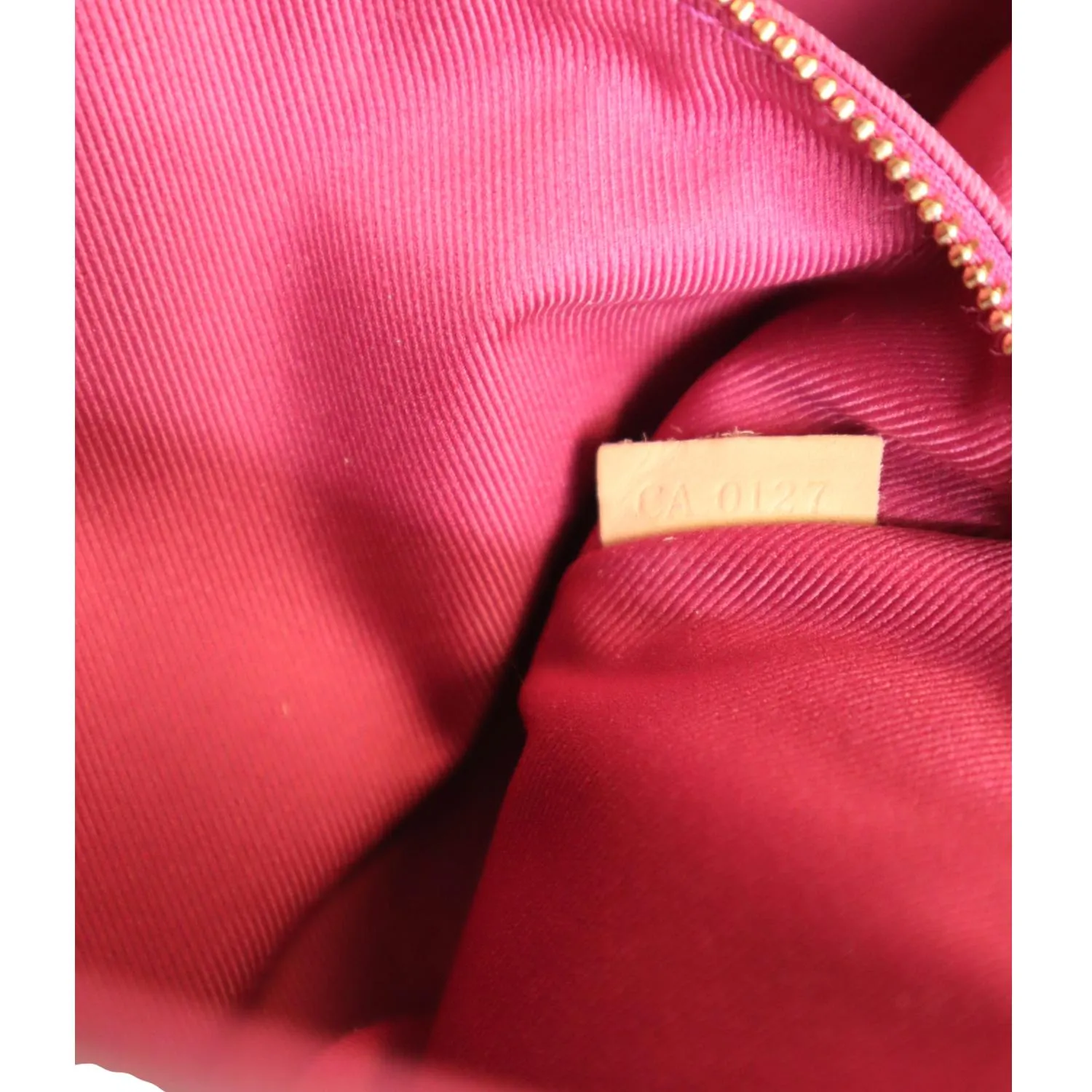 LOUIS VUITTON Cluny BB Monogram Canvas Shoulder Bag Fuchsia