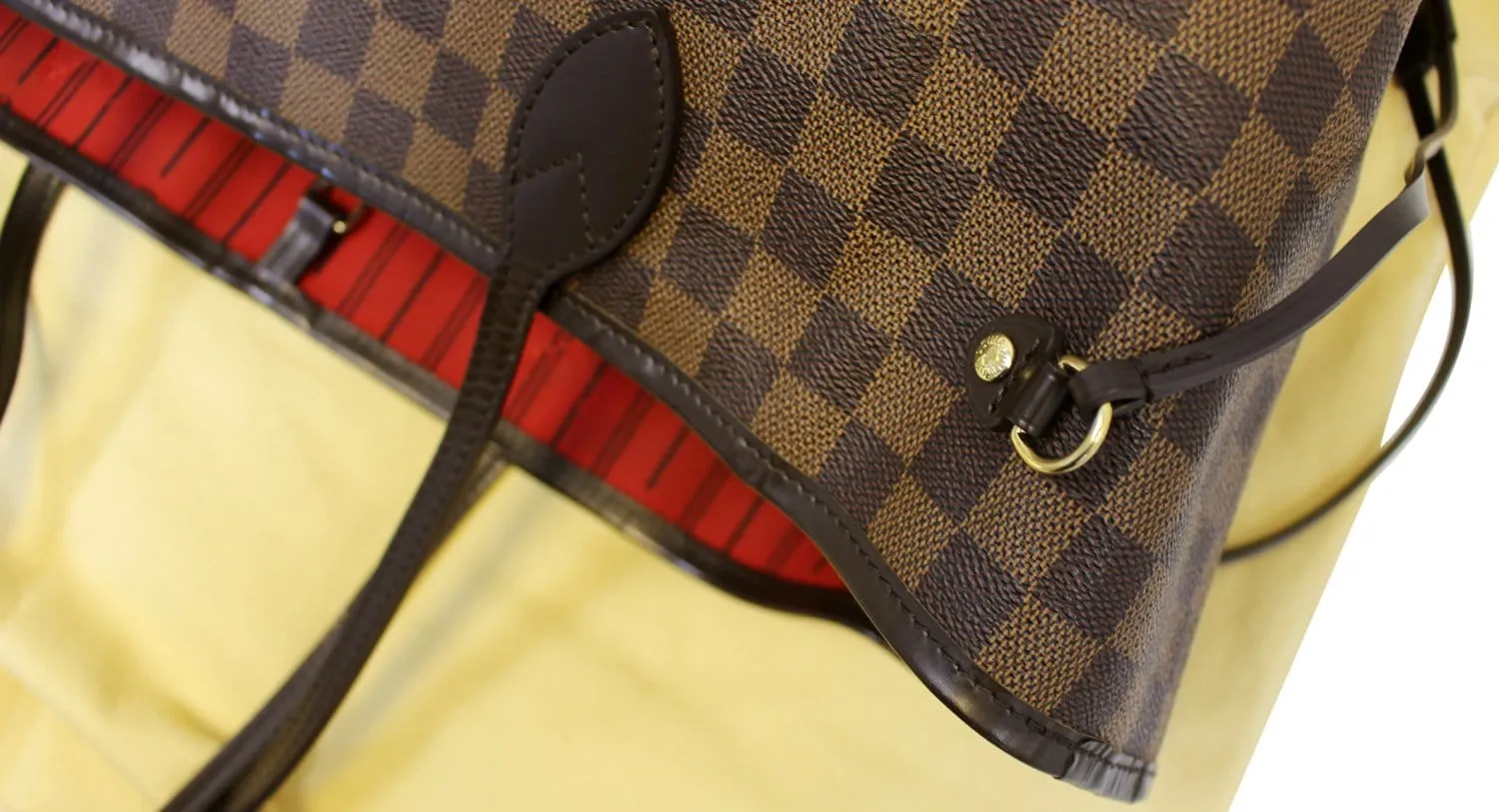 LOUIS VUITTON Damier Ebene Neverfull GM Tote Bag