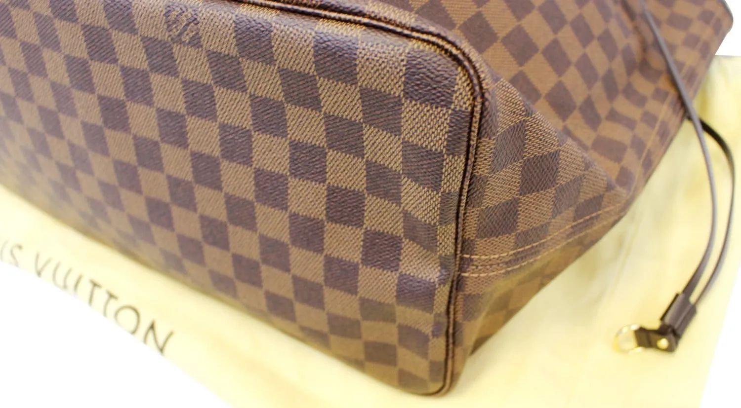 LOUIS VUITTON Damier Ebene Neverfull GM Tote Bag