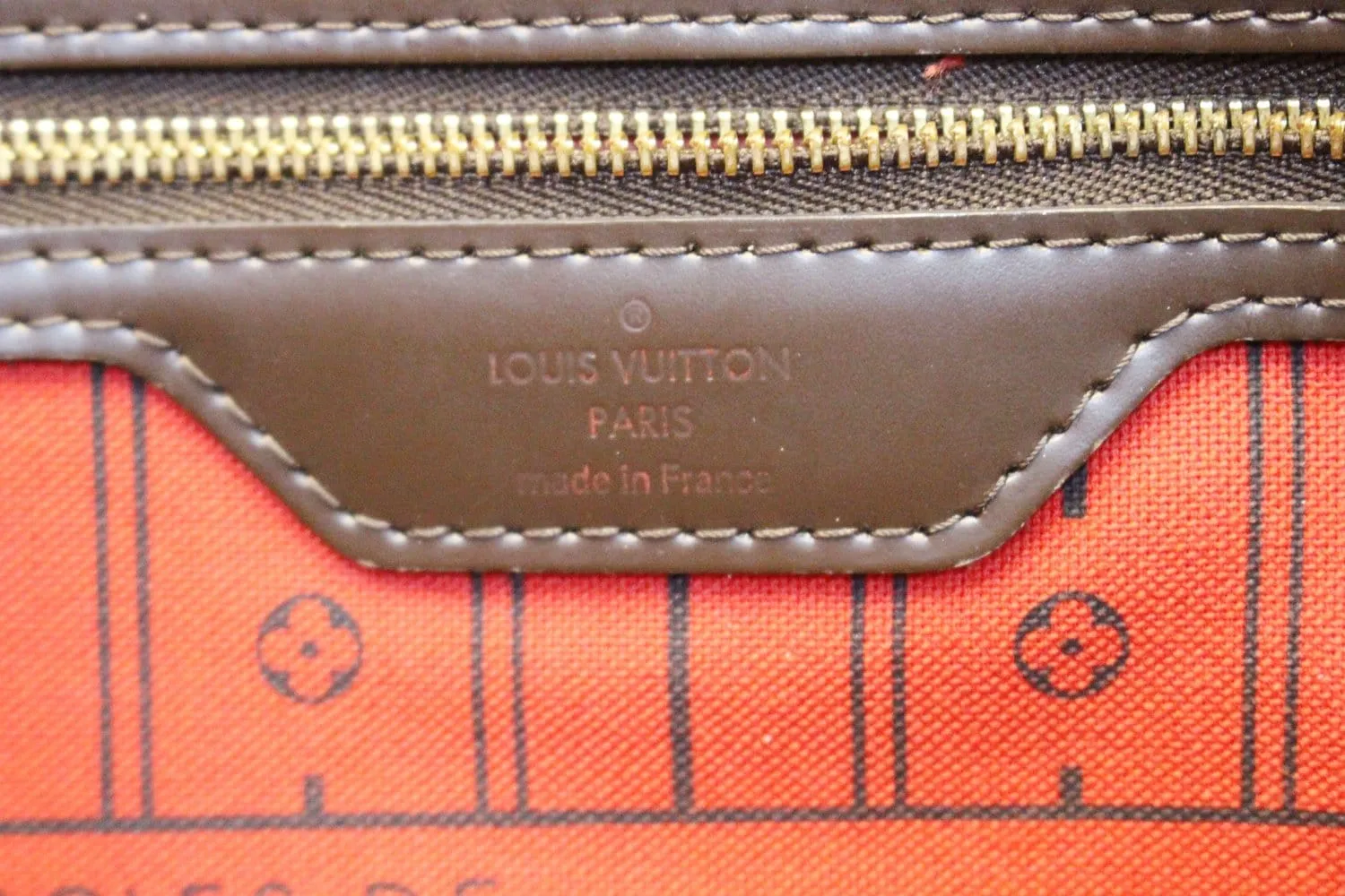LOUIS VUITTON Damier Ebene Neverfull GM Tote Bag