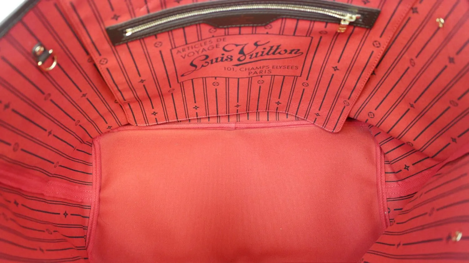 LOUIS VUITTON Damier Ebene Neverfull GM Tote Bag