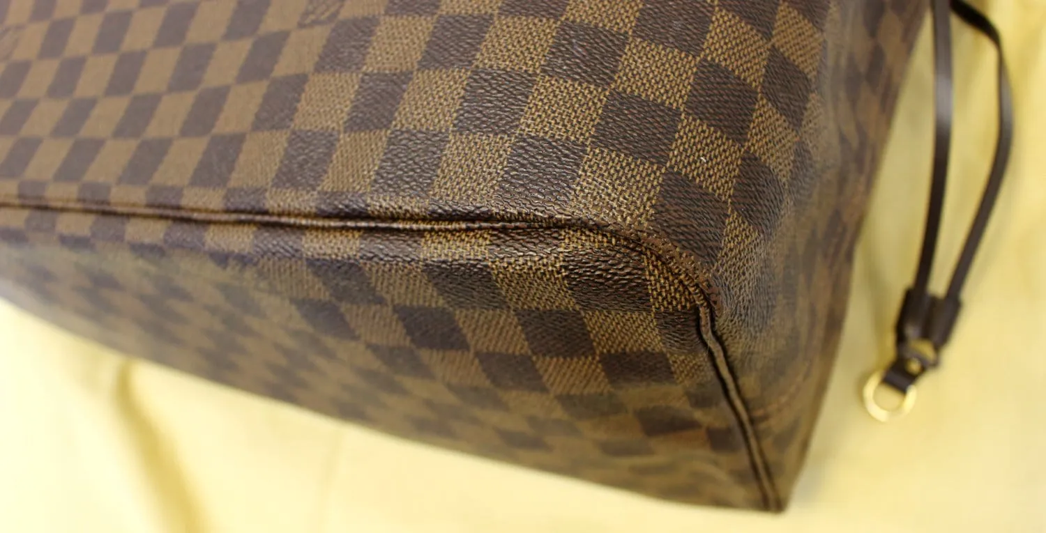 LOUIS VUITTON Damier Ebene Neverfull GM Tote Bag