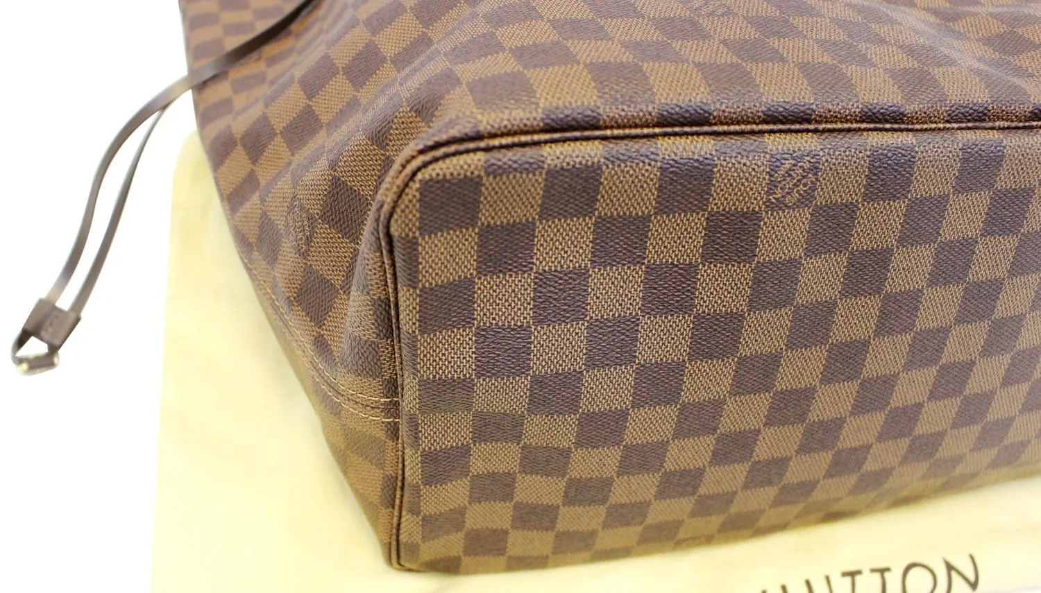 LOUIS VUITTON Damier Ebene Neverfull GM Tote Bag