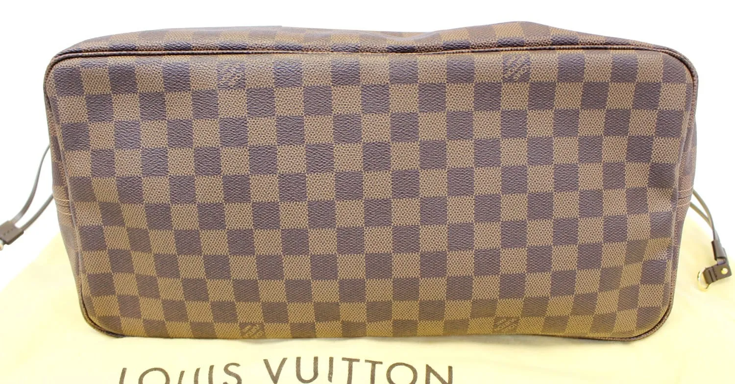 LOUIS VUITTON Damier Ebene Neverfull GM Tote Bag