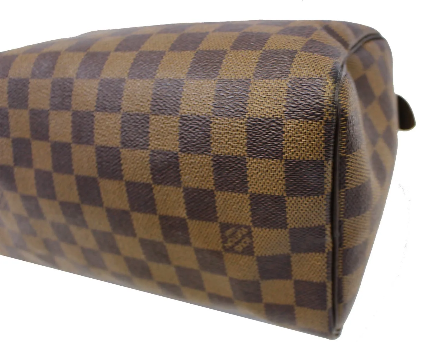 LOUIS VUITTON Damier Ebene Speedy 25 Satchel Brown Bag