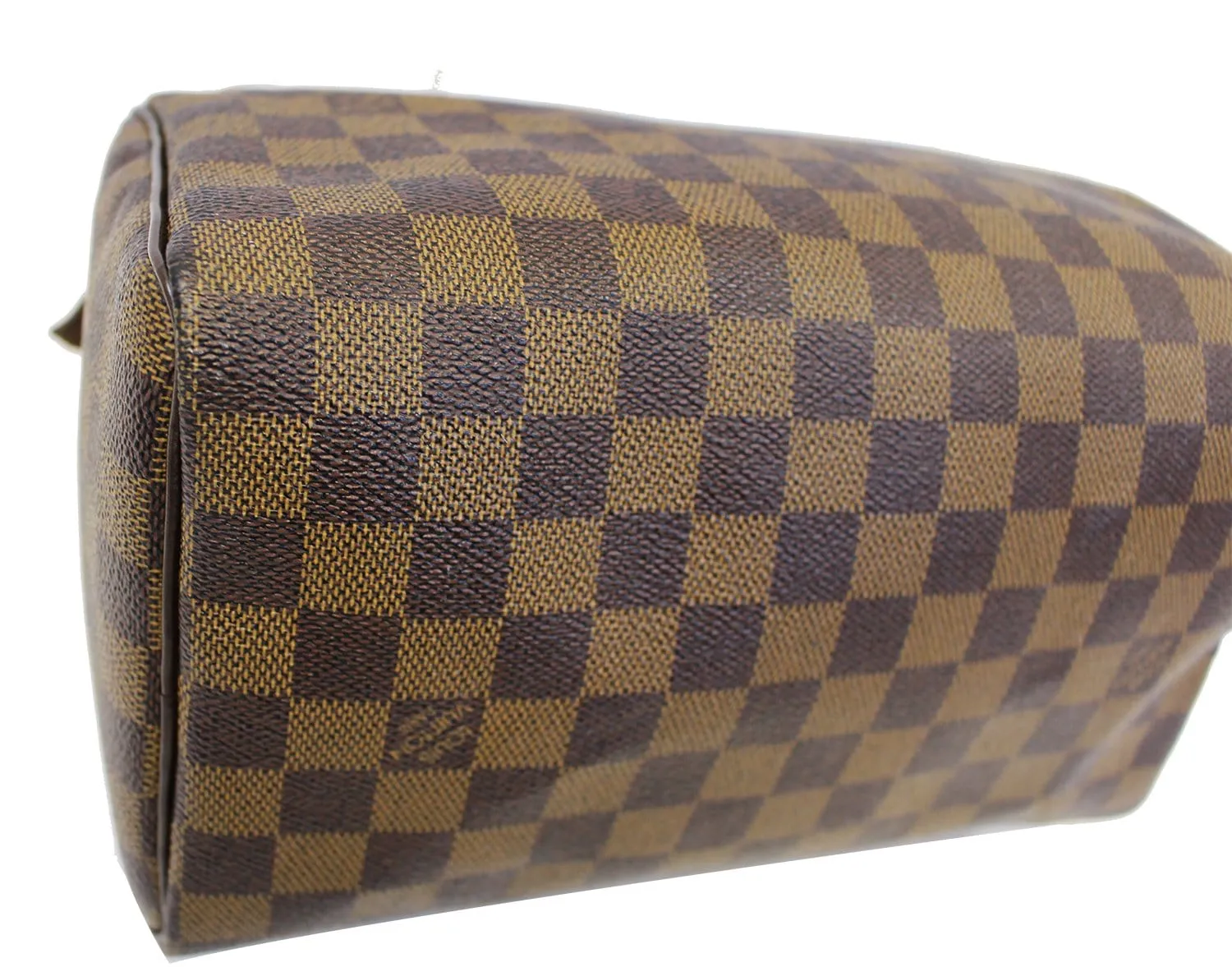 LOUIS VUITTON Damier Ebene Speedy 25 Satchel Brown Bag