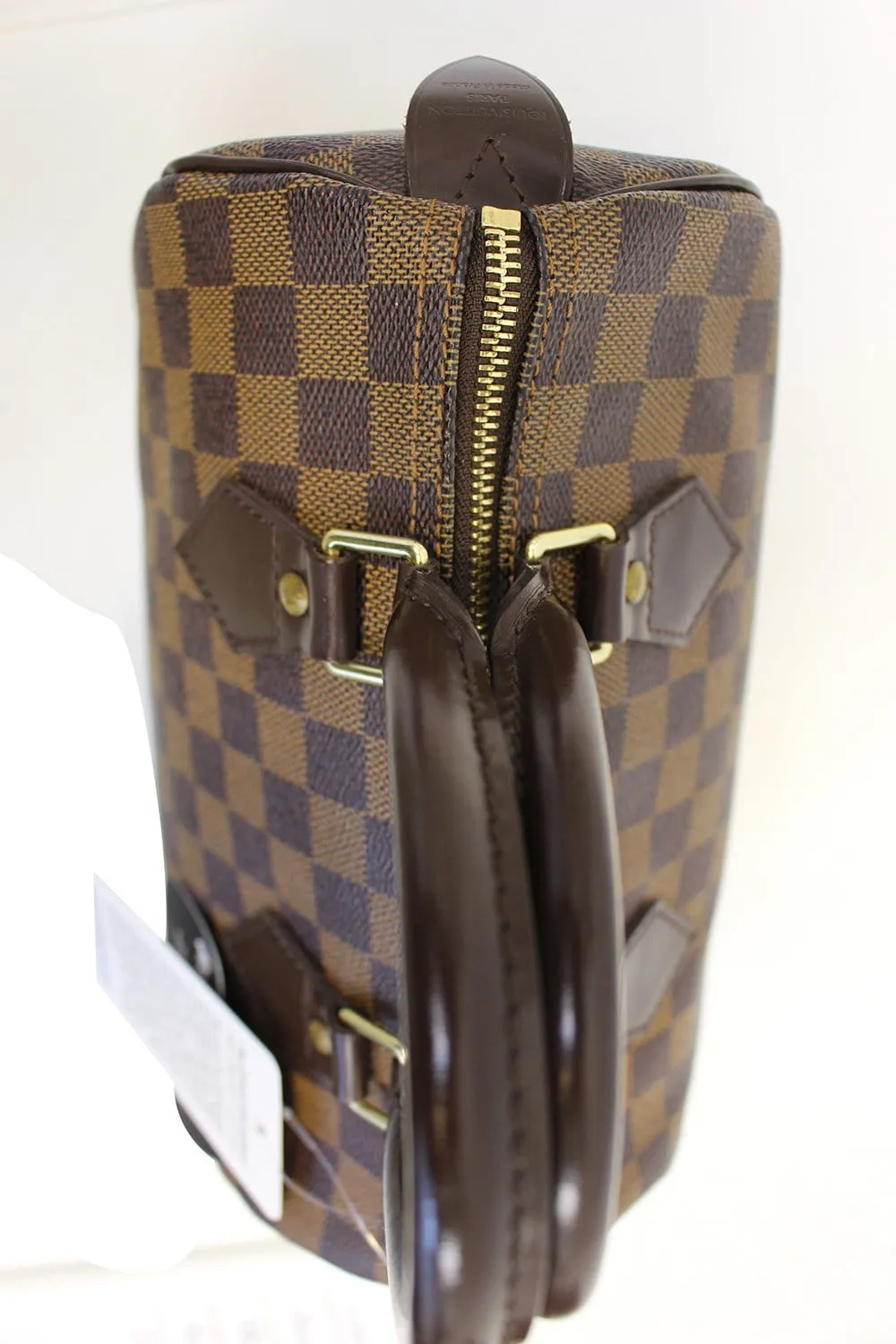 LOUIS VUITTON Damier Ebene Speedy 25 Satchel Brown Bag