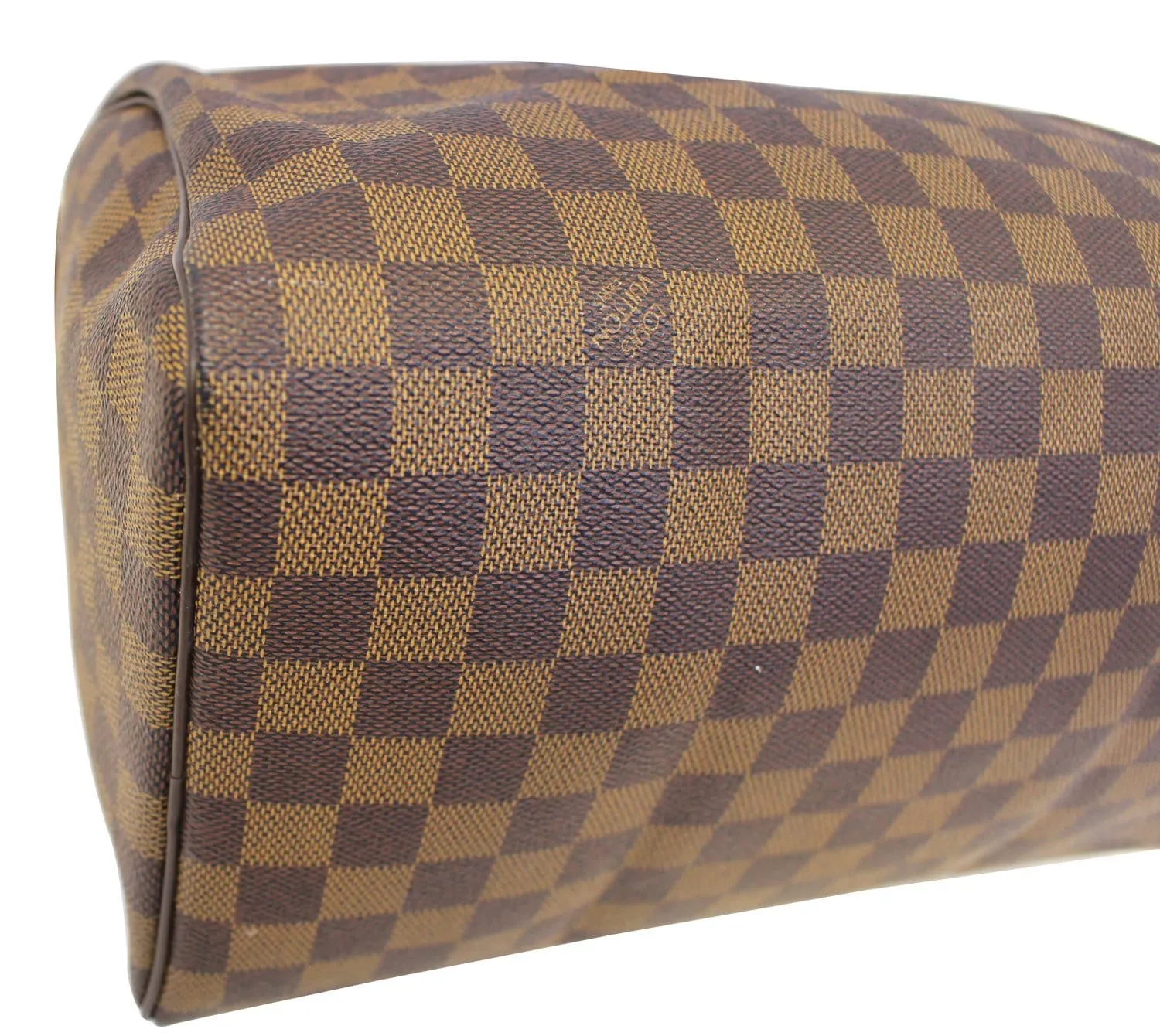 LOUIS VUITTON Damier Ebene Speedy 30 Brown Satchel Bag