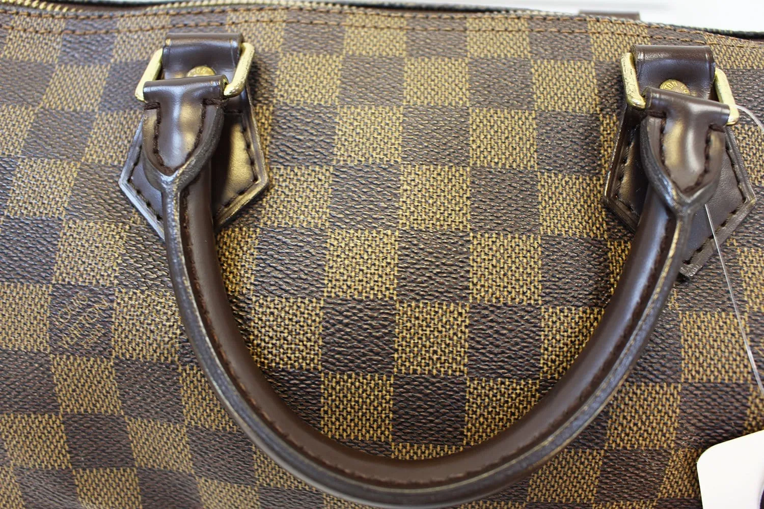 LOUIS VUITTON Damier Ebene Speedy 30 Handbag