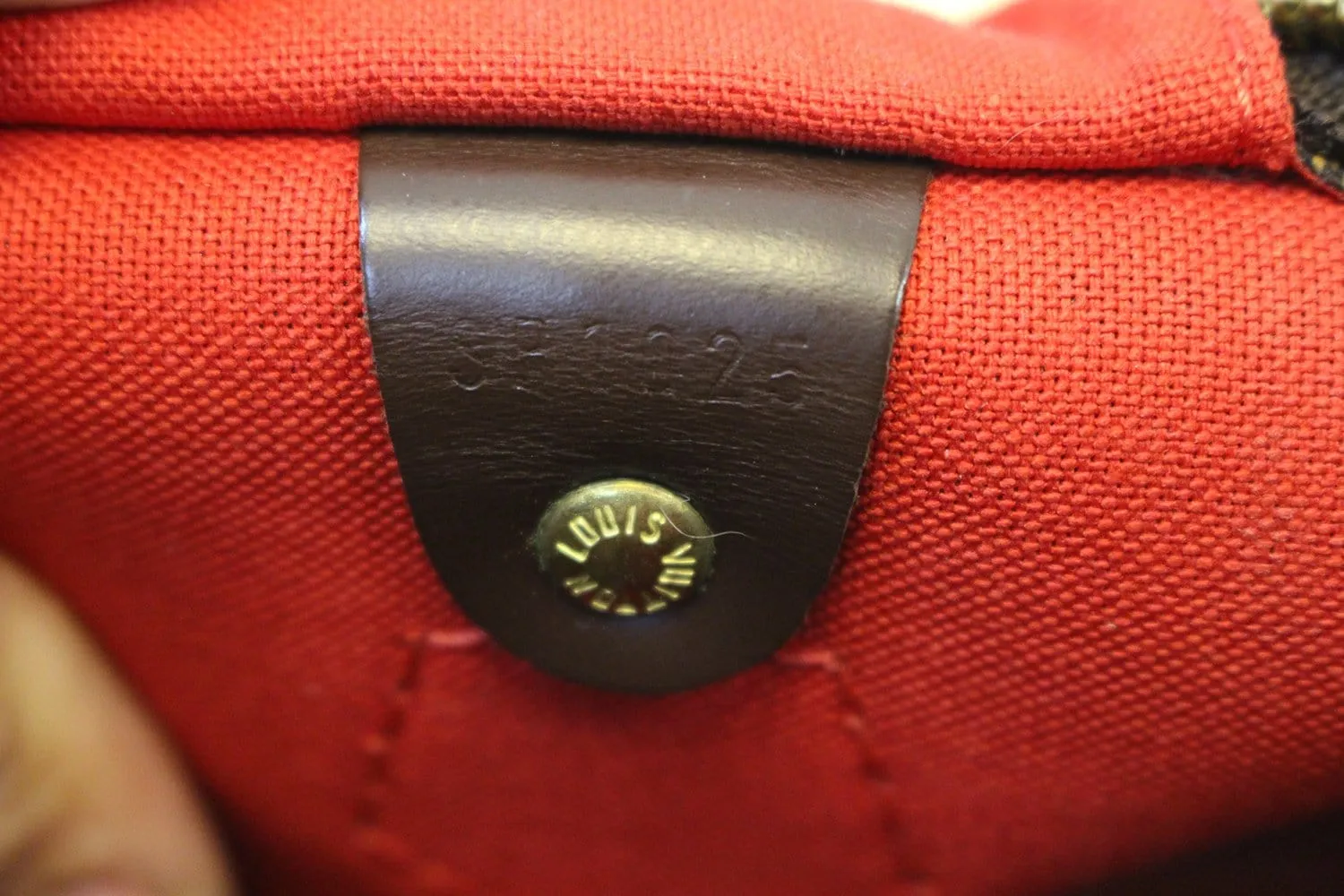 LOUIS VUITTON Damier Ebene Speedy 30 Handbag