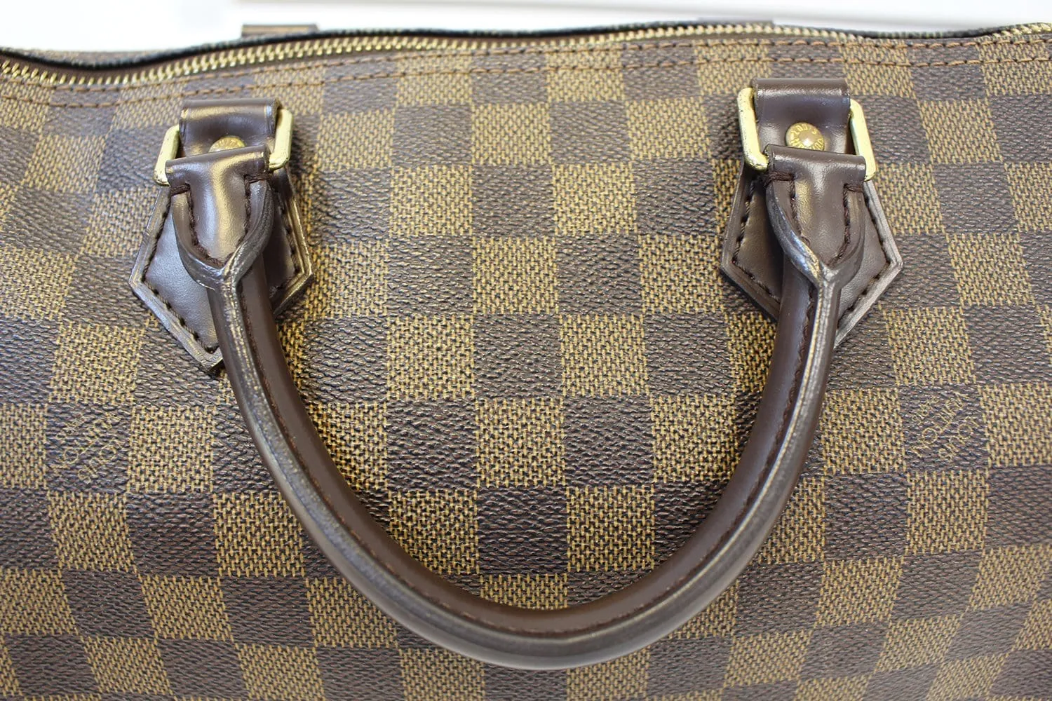 LOUIS VUITTON Damier Ebene Speedy 30 Handbag