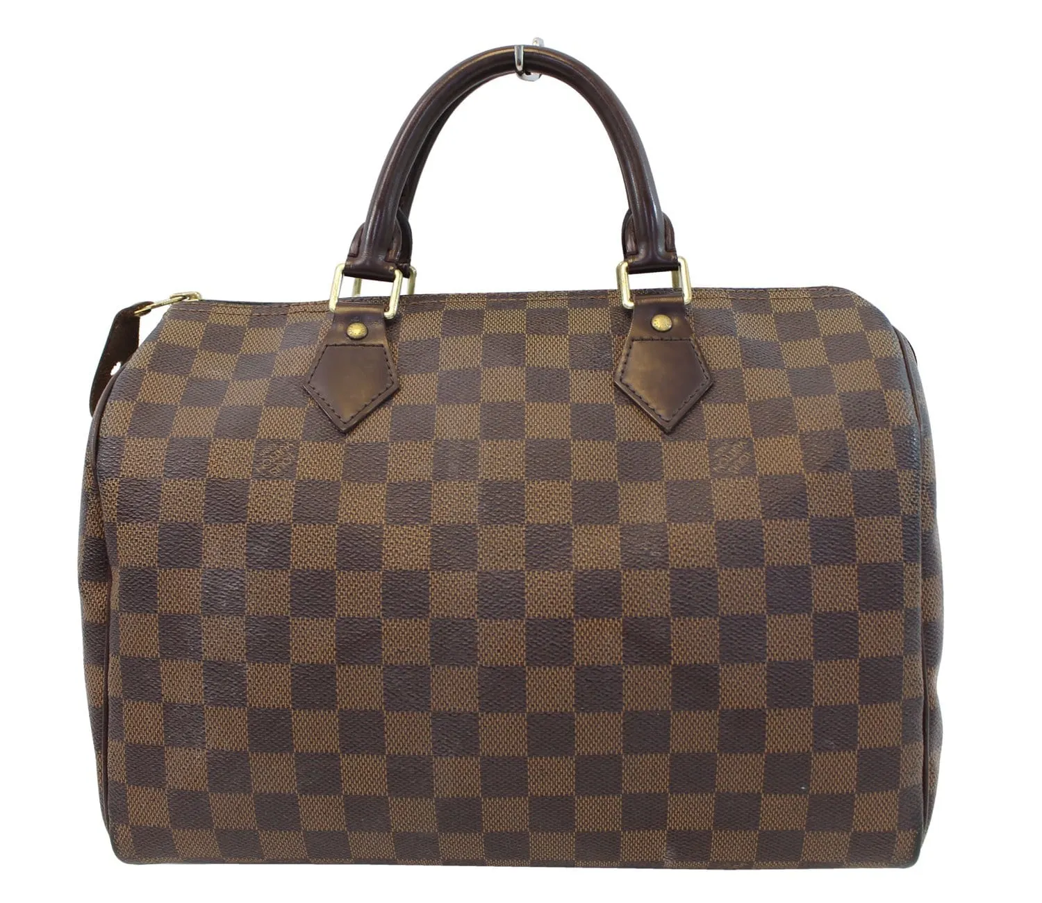 LOUIS VUITTON Damier Ebene Speedy 30 Satchel Bag