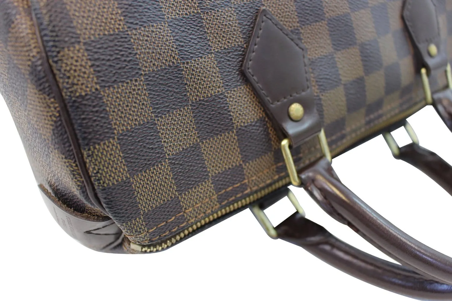 LOUIS VUITTON Damier Ebene Speedy 30 Satchel Bag