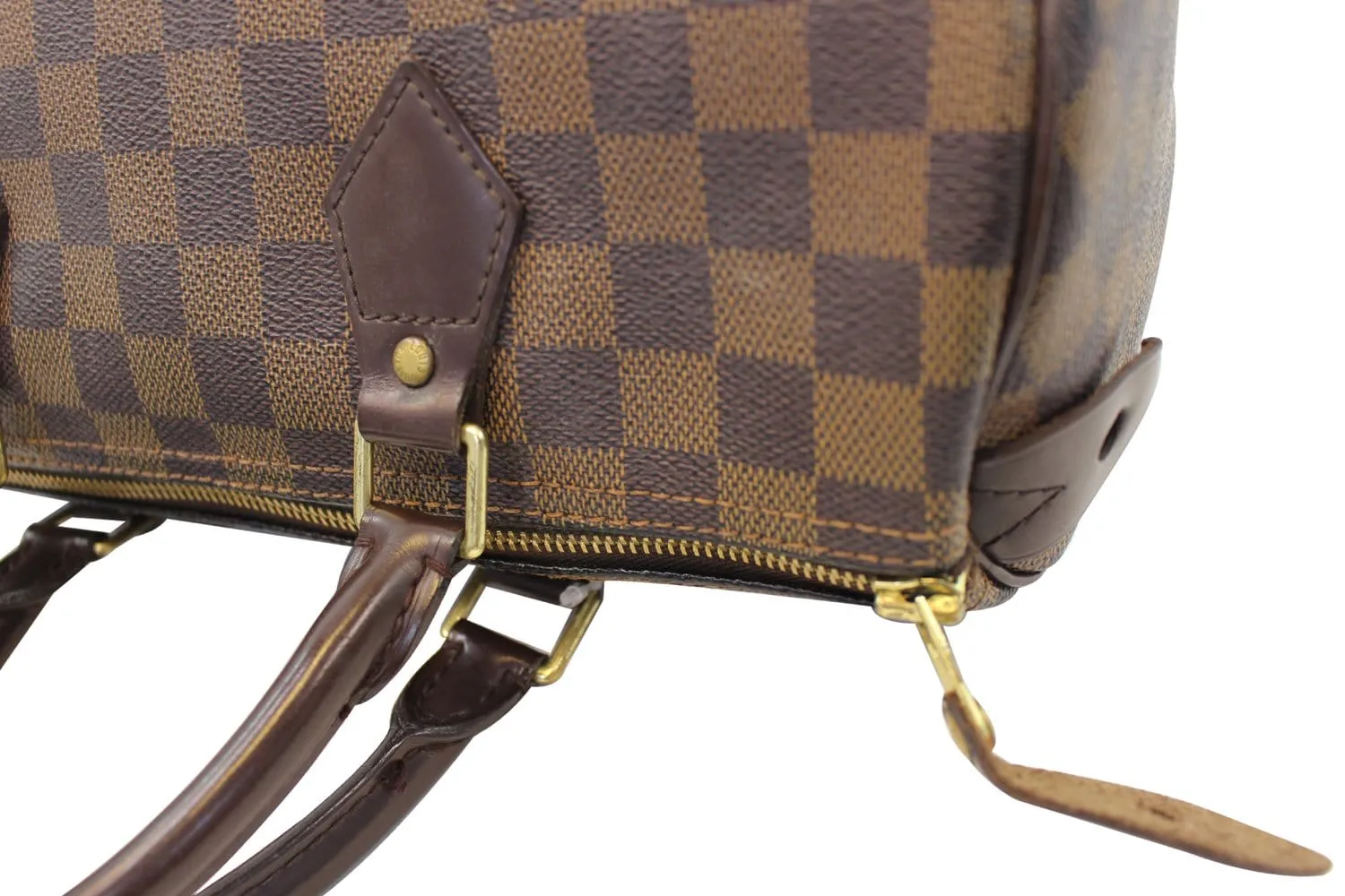LOUIS VUITTON Damier Ebene Speedy 30 Satchel Bag
