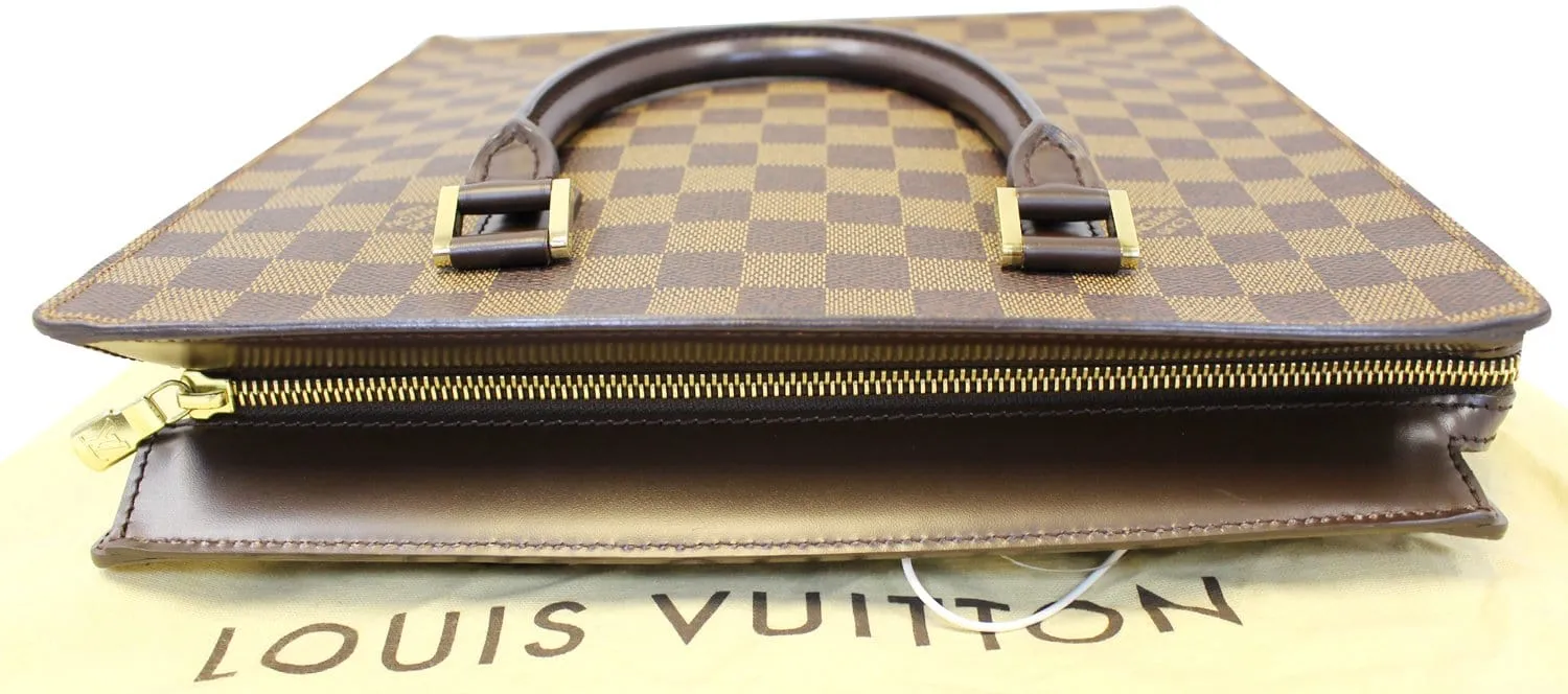 LOUIS VUITTON Damier Ebene Venice Sac-Plat Tote Bag