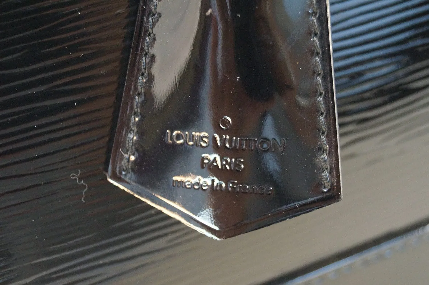 LOUIS VUITTON Electric Epi Leather Alma GM Satchel Bag