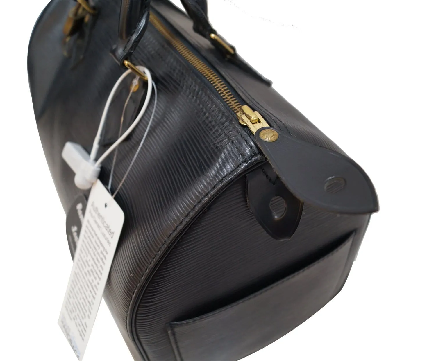 LOUIS VUITTON Epi Leather Black Speedy 30 Satchel Bag