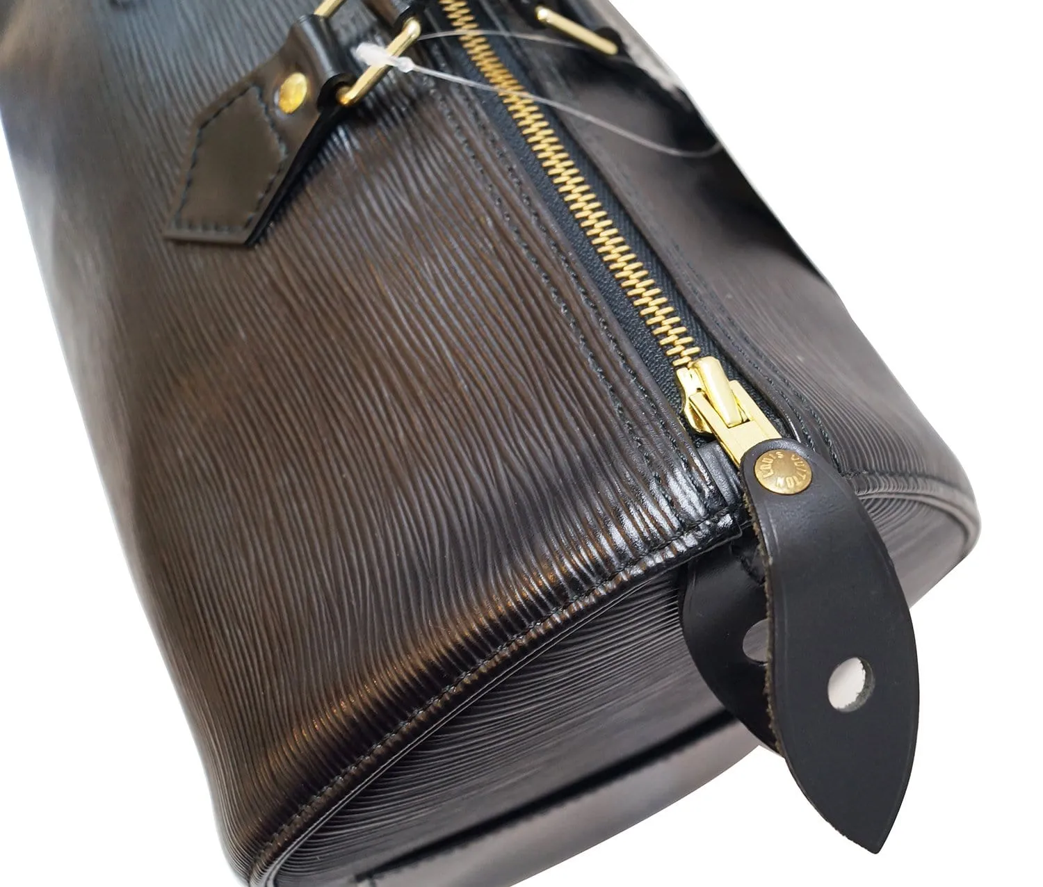 LOUIS VUITTON Epi Leather Black Speedy 35 Satchel Bag