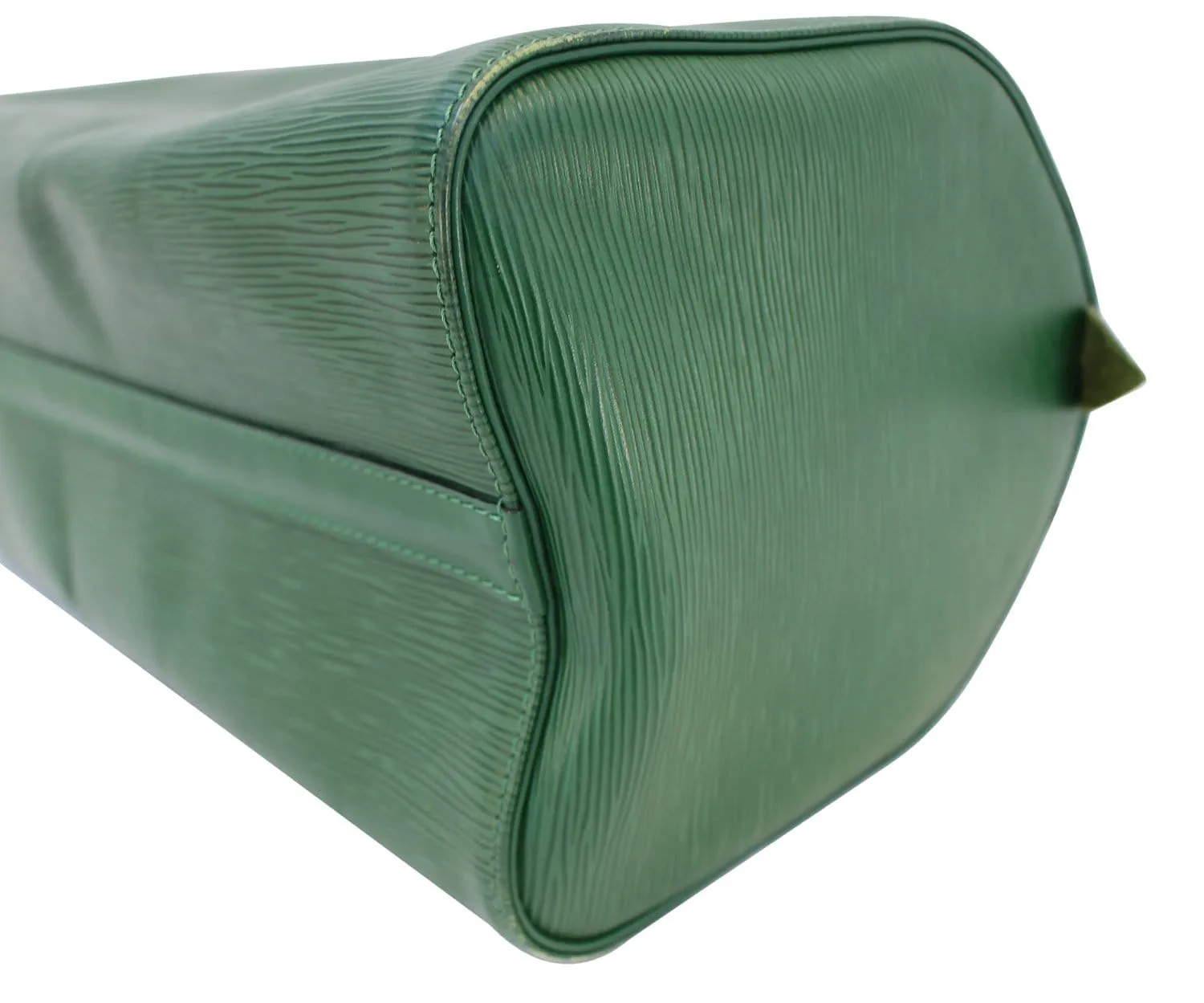 LOUIS VUITTON Epi Leather Green Speedy 35 Satchel Bag