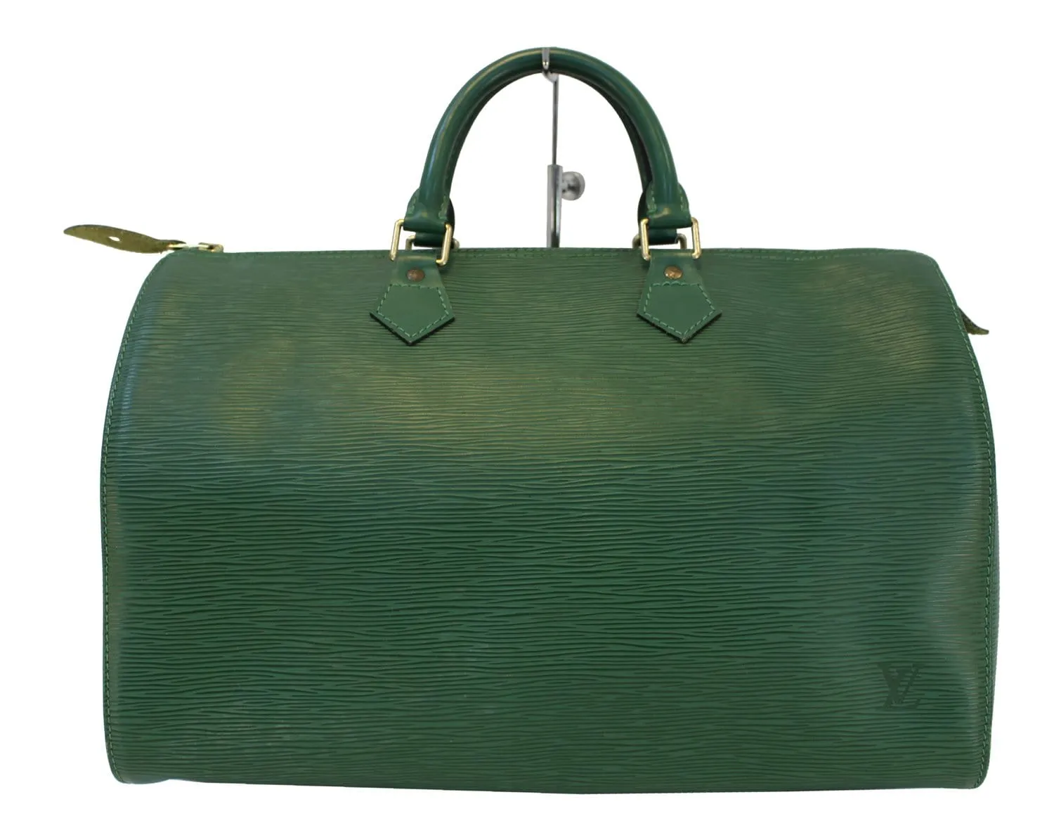 LOUIS VUITTON Epi Leather Green Speedy 35 Satchel Bag