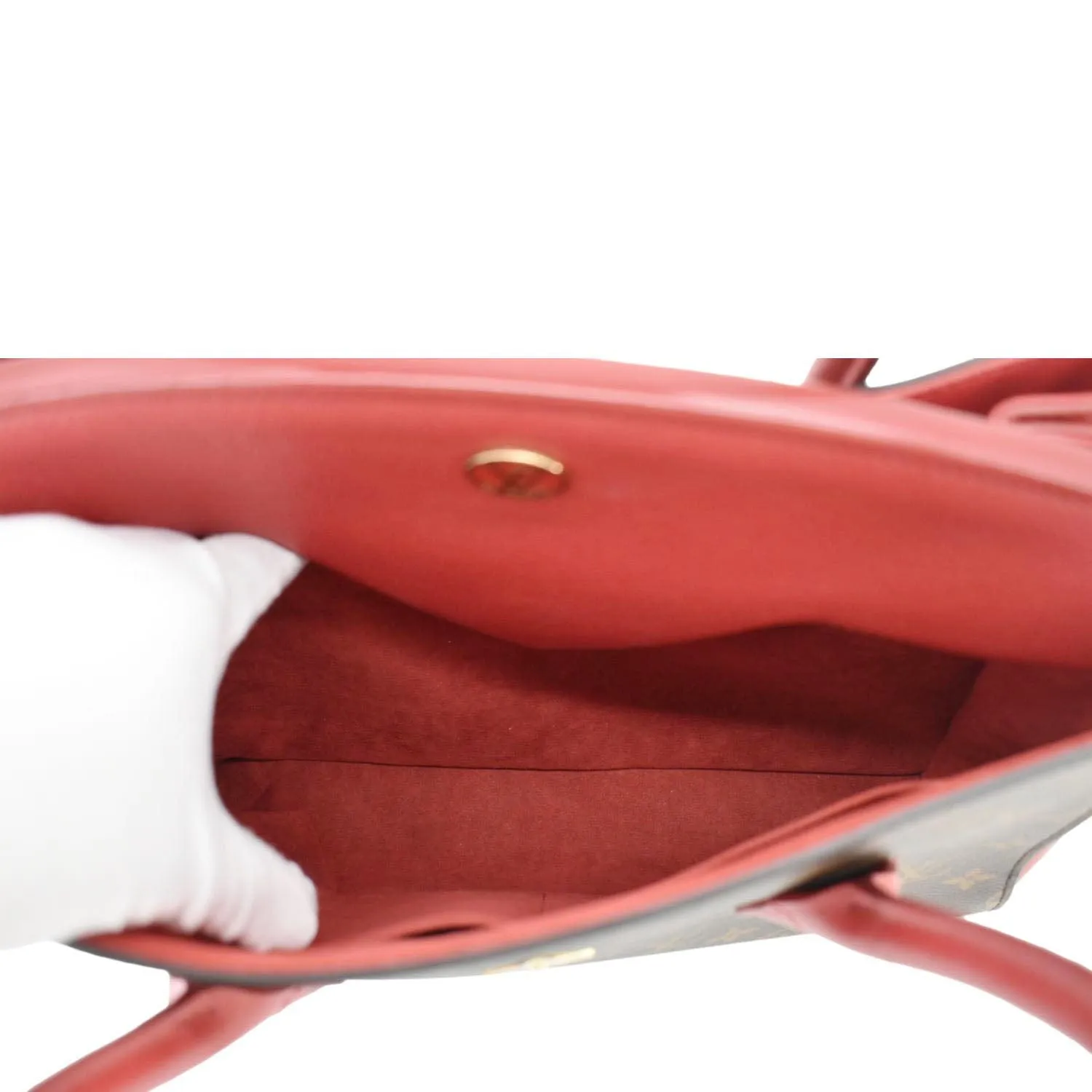 LOUIS VUITTON Florine Monogram Canvas Shoulder Bag Red