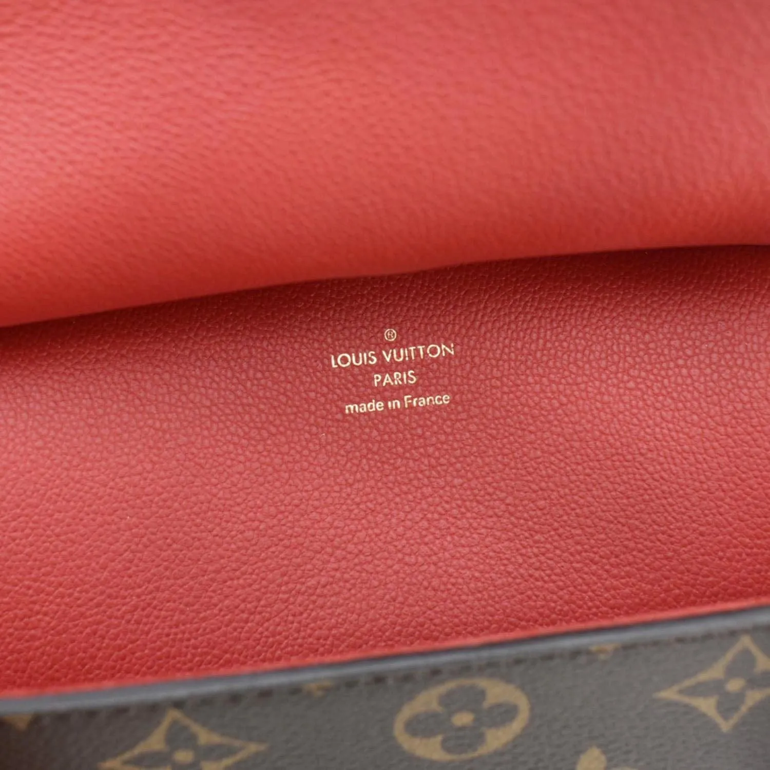 LOUIS VUITTON Florine Monogram Canvas Shoulder Bag Red