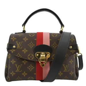 LOUIS VUITTON Georges BB Monogram Canvas Shoulder Bag Coquelicot Peach