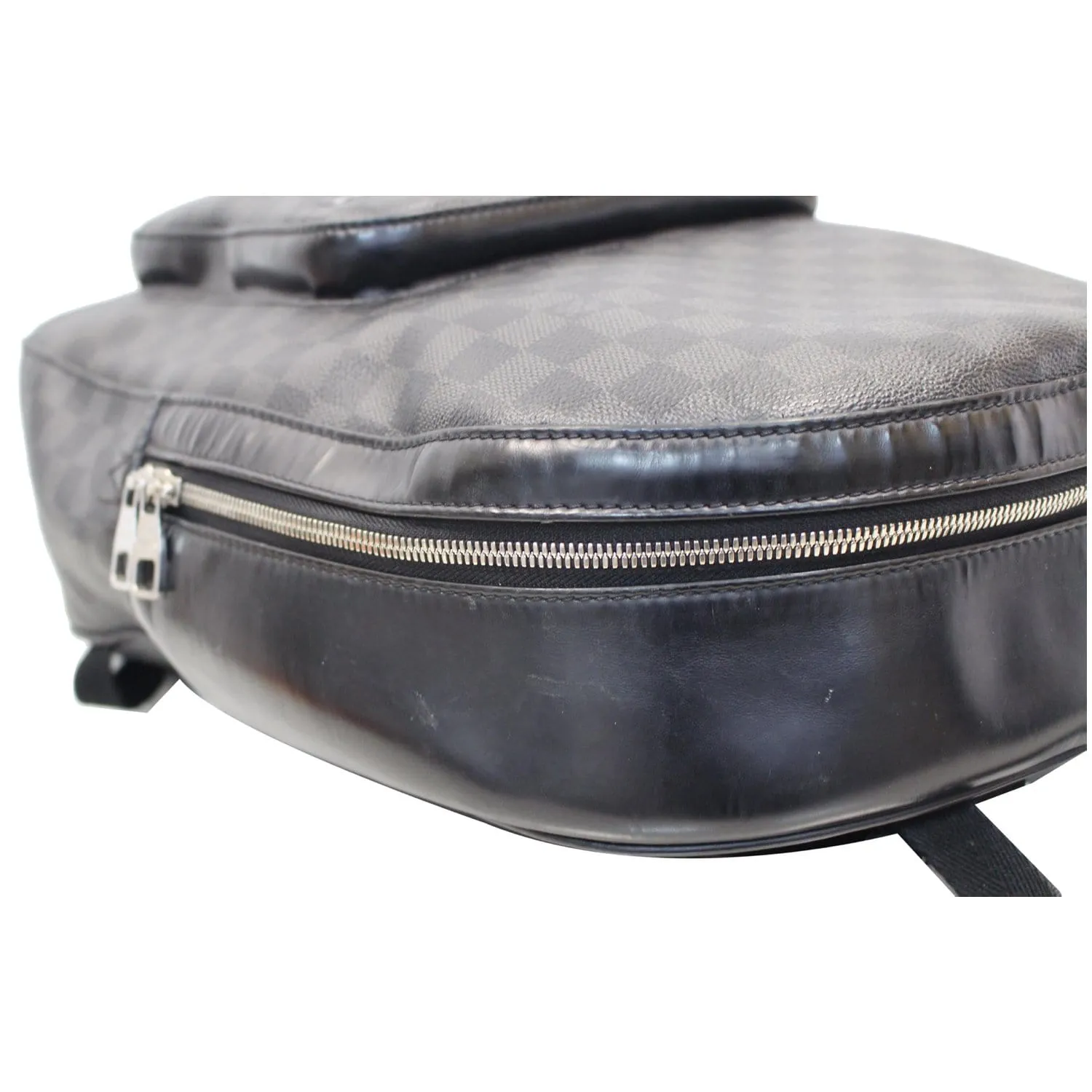 LOUIS VUITTON Josh Damier Graphite Backpack Bag Black