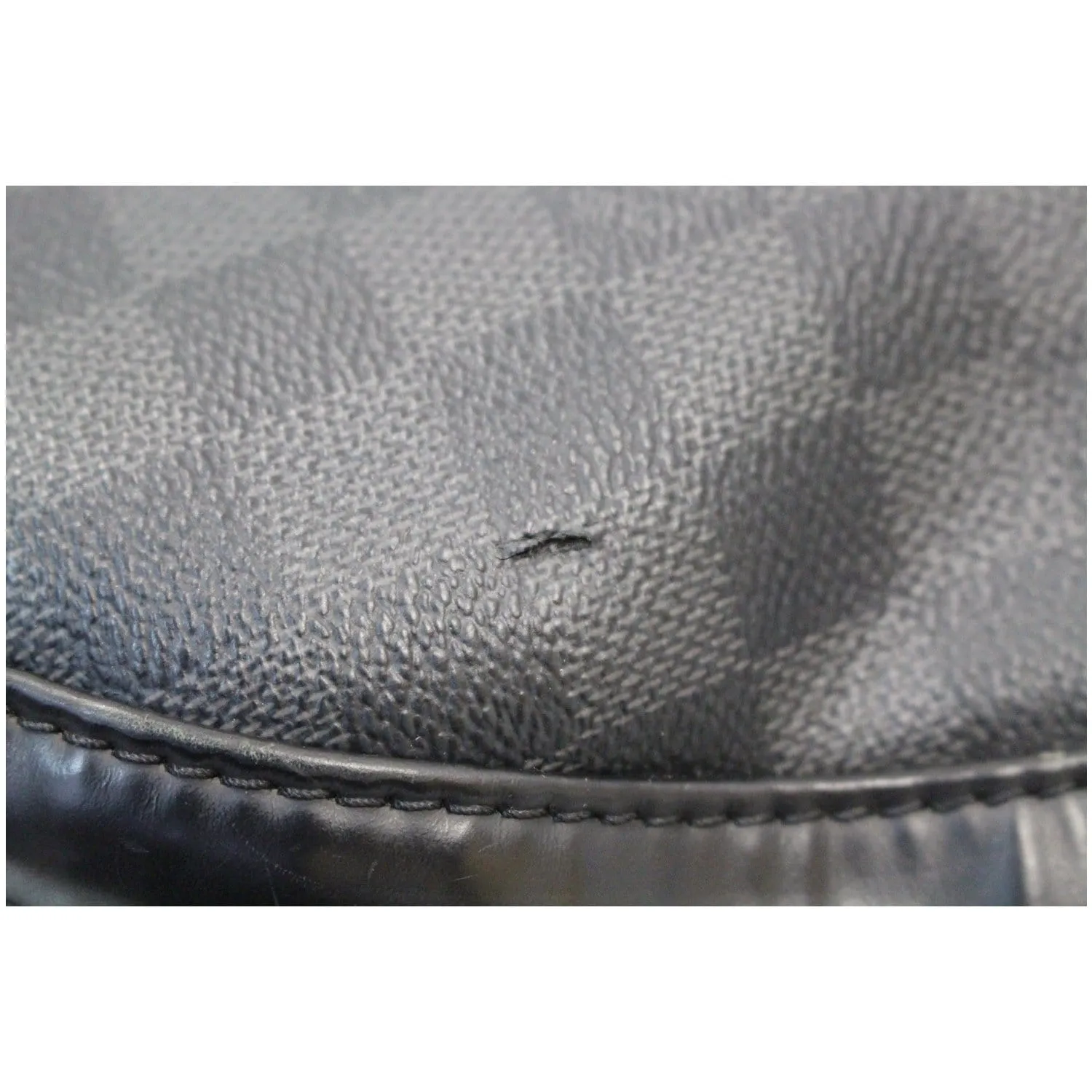 LOUIS VUITTON Josh Damier Graphite Backpack Bag Black