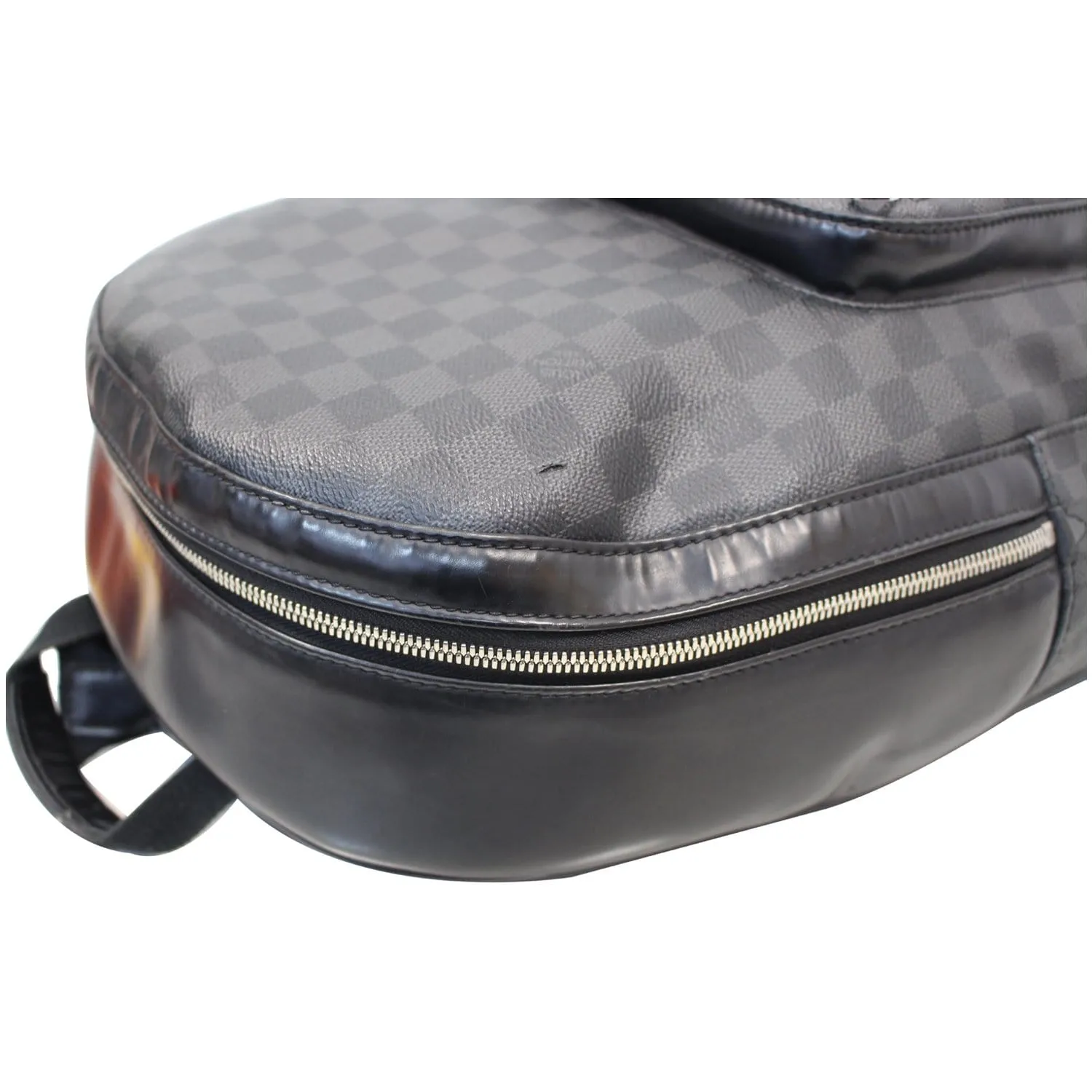 LOUIS VUITTON Josh Damier Graphite Backpack Bag Black