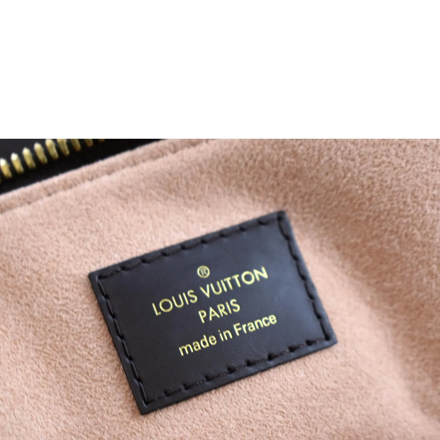 LOUIS VUITTON Kensington Bowling Damier Ebene Satchel Bag Brown