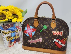 LOUIS VUITTON LIMITED EDITION STICKERS ALMA PM