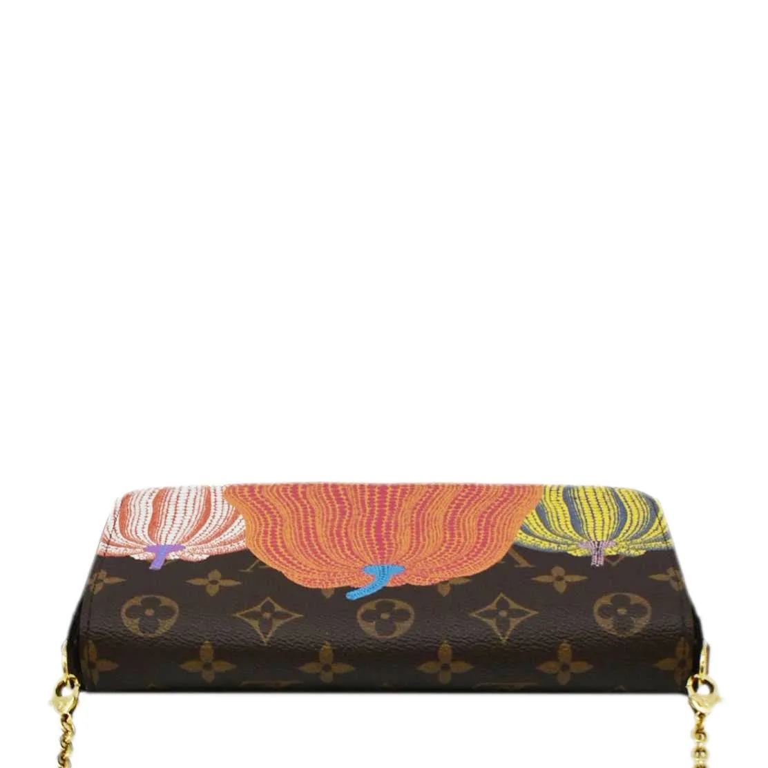 LOUIS VUITTON LV x YK Monogram Pumpkin Pochette Felicie Shoulder Bag Multicolor