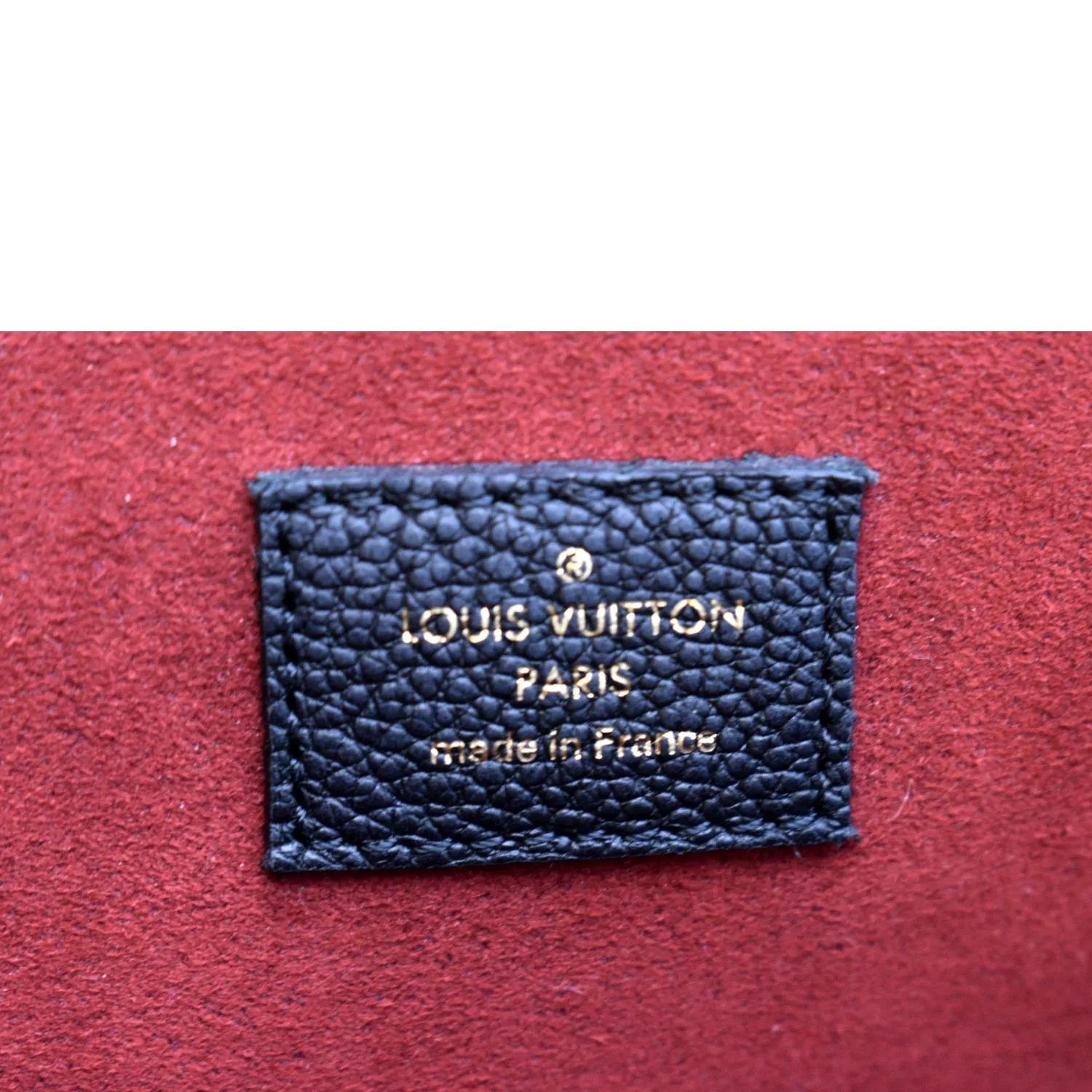 LOUIS VUITTON Metis Pochette Bicolor Empreinte Leather Crossbody Bag Black