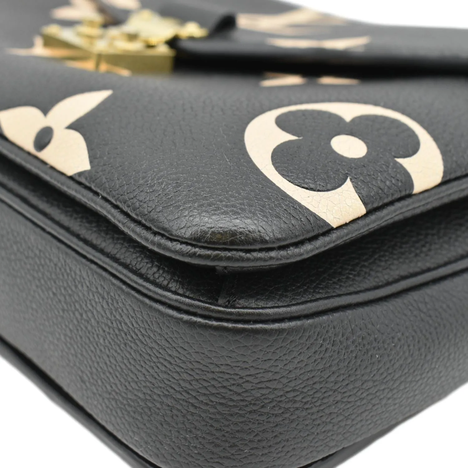LOUIS VUITTON Metis Pochette Empreinte Leather Crossbody Bag Bicolor