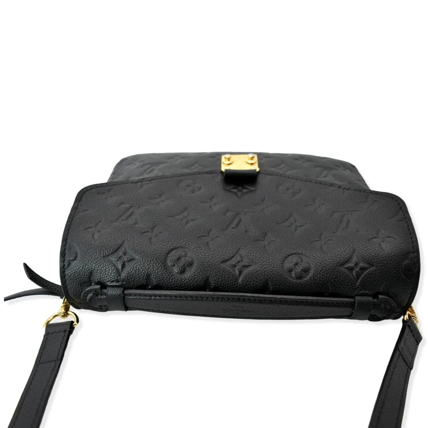 LOUIS VUITTON Metis Pochette Empreinte Leather Crossbody Bag Black SD2270