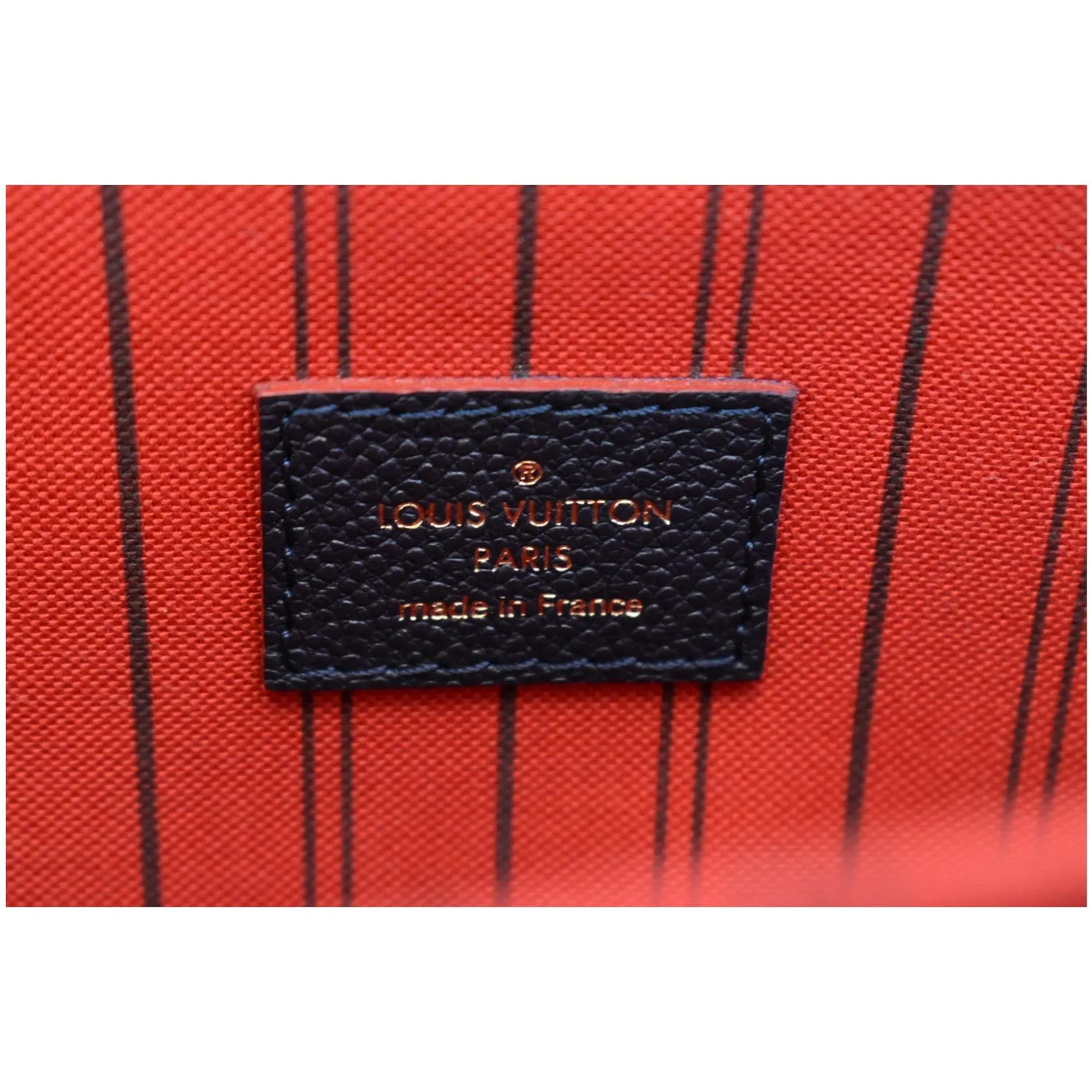 LOUIS VUITTON Metis Pochette Empreinte Leather Crossbody Bag Navy Blue