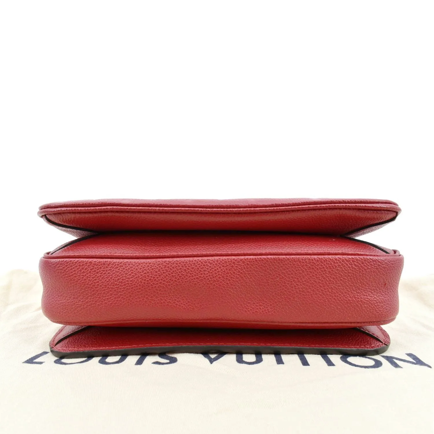 LOUIS VUITTON Metis Pochette Empreinte Leather Crossbody Bag Red