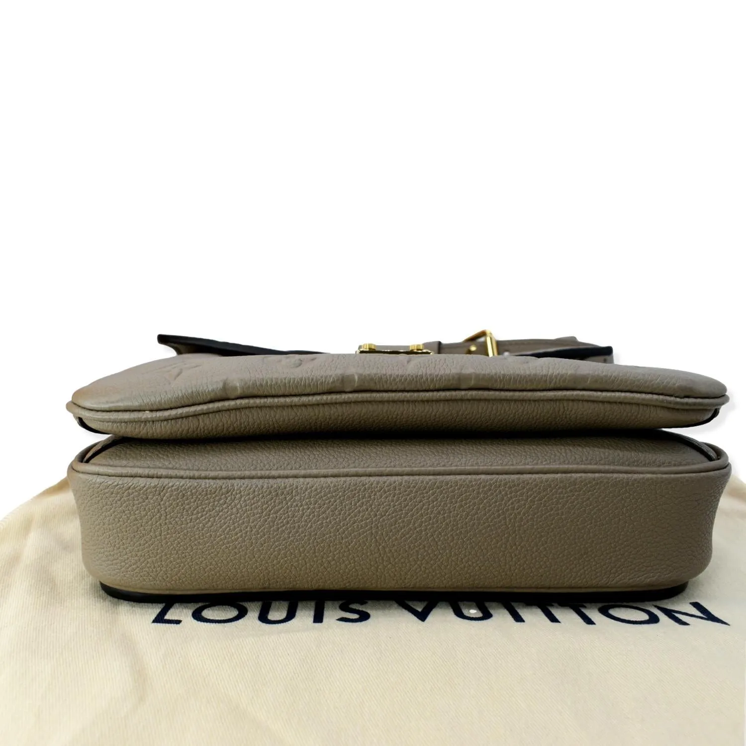 LOUIS VUITTON  Metis Pochette Empreinte Leather Crossbody Bag Taupe