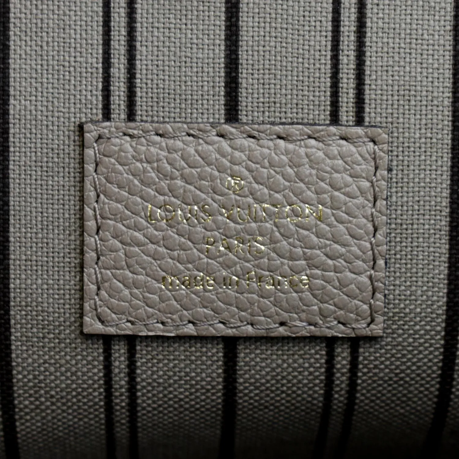 LOUIS VUITTON  Metis Pochette Empreinte Leather Crossbody Bag Taupe